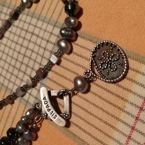 Silpada long beaded necklace